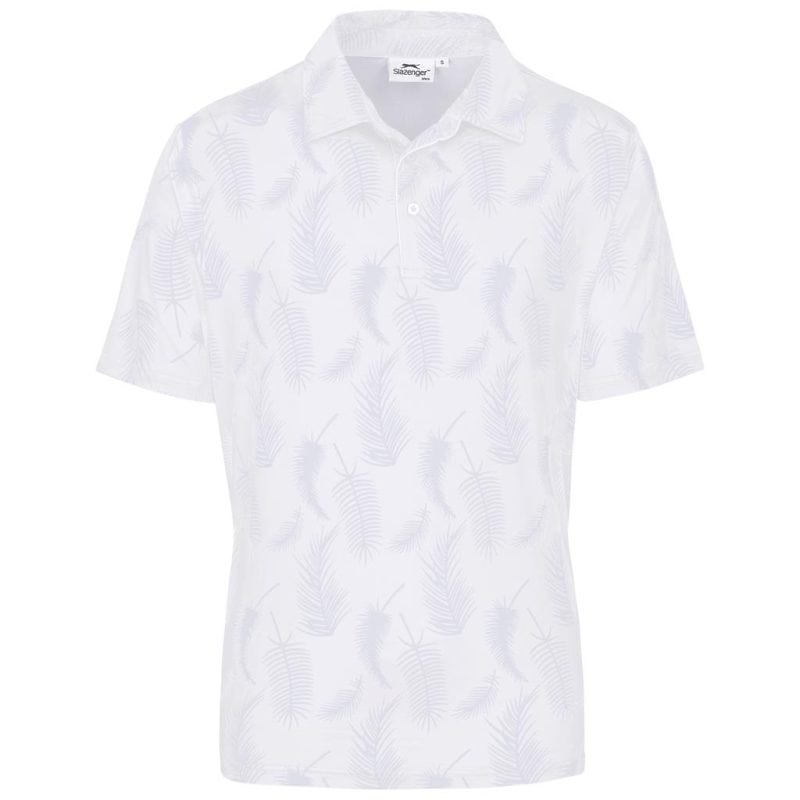 white Mens Slazenger Monterey Golf Shirt
