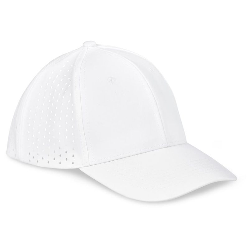 white Fusion Laser Cap - 6 Panel