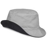 black grey Urban Reversible Bucket Hat