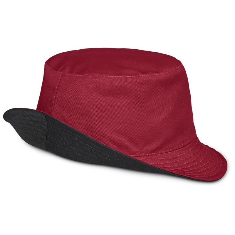 black red Urban Reversible Bucket Hat