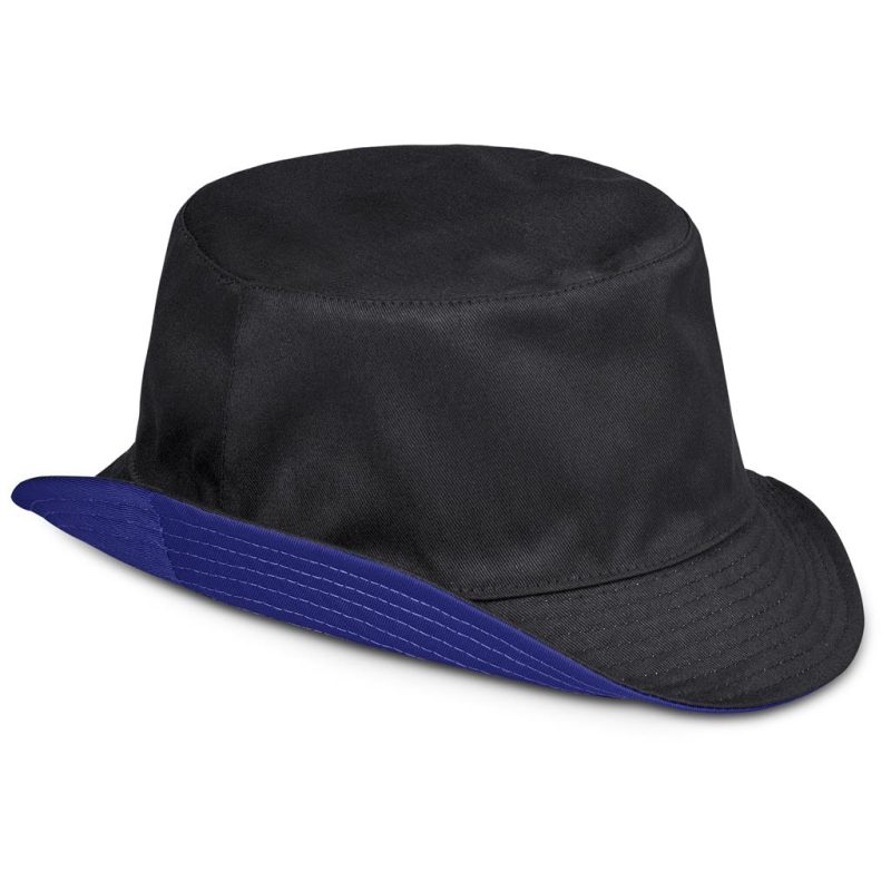 black royal blue Urban Reversible Bucket Hat
