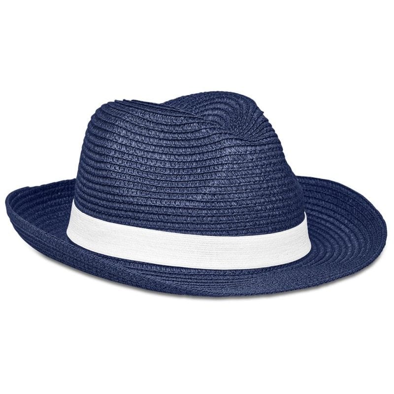 navy Bruno Fedora Hat