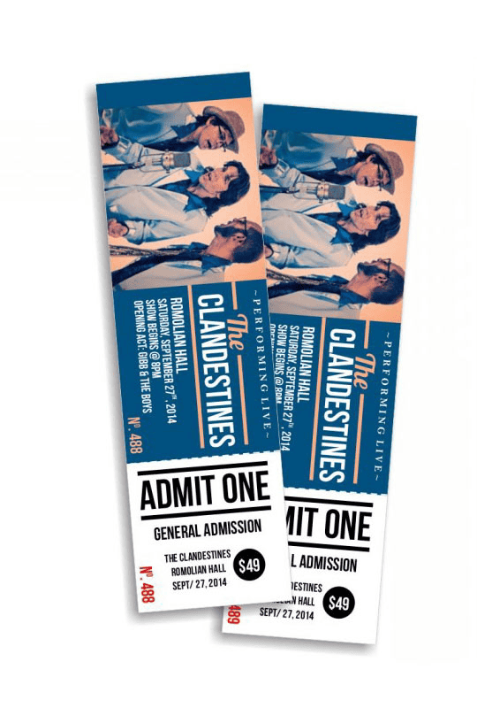 event tickets printing