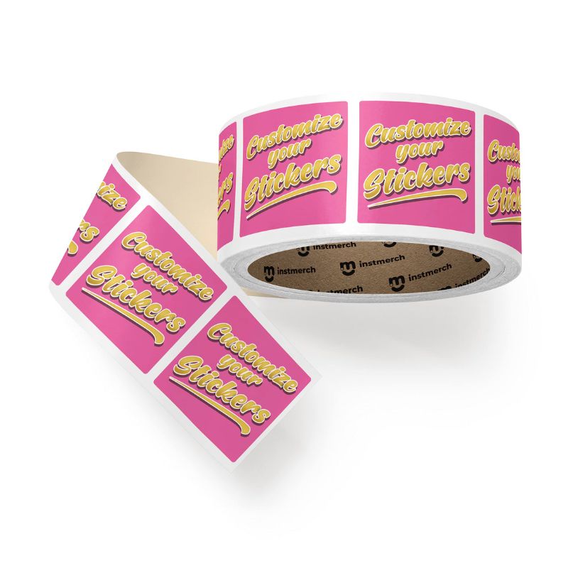 Square Roll Stickers
