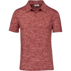 Red Mens Echo Golf Shirt - Red