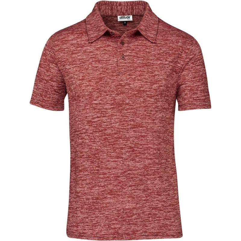 Red Mens Echo Golf Shirt - Red