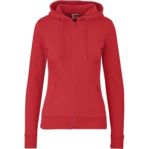 Red Ladies Bravo Hooded Sweater - Red