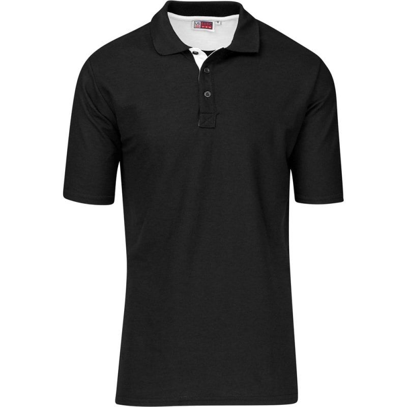 White Mens Solo Golf Shirt - White