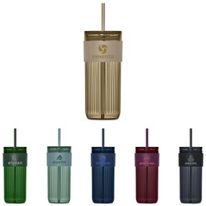 Serendipio Mayfair Plastic Tumbler & Straw  650ml