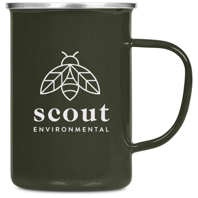 Olive Andy Cartwright Satara Enamel Coffee Mug – 600ml
