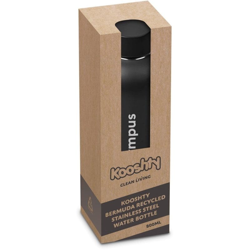 Kooshty Bermuda Recycled Stainless Steel Water Bottle – 800ml additionalImagesWithLogos