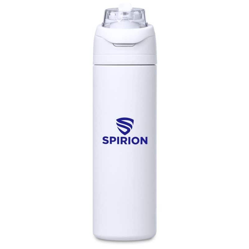 Solid White Slazenger Ranger Stainless Steel Vacuum Water Bottle - 700ml