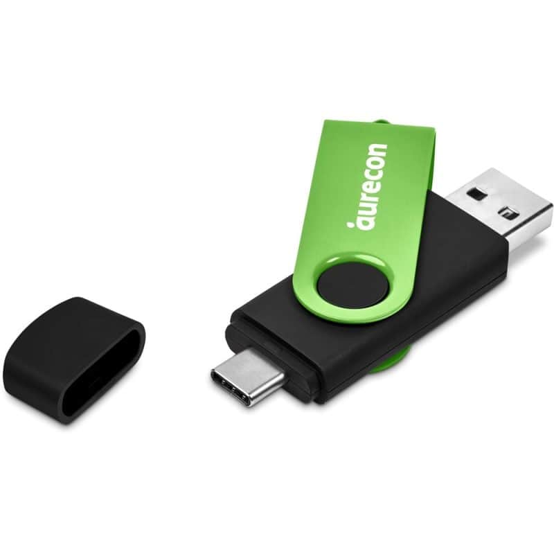 Shuffle Gyro Black Flash Drive – 8GB additionalImagesWithLogos