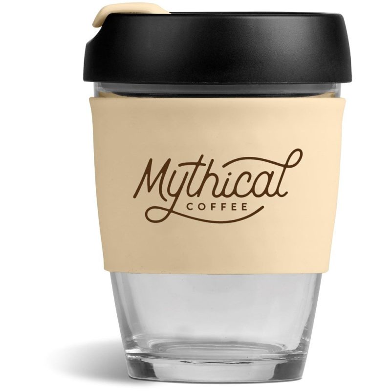 Cream Kooshty Samba Glass Kup – 340ml - Cream