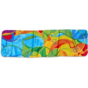 Pre-Printed Sample Hoppla Relay Sports Towel - Double-Sided Branding additionalImagesWithLogos