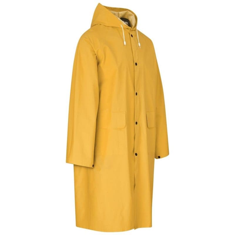 Light Duty Storm Rubberised Polyester/PVC Raincoat - Yellow additionalClearanceImage