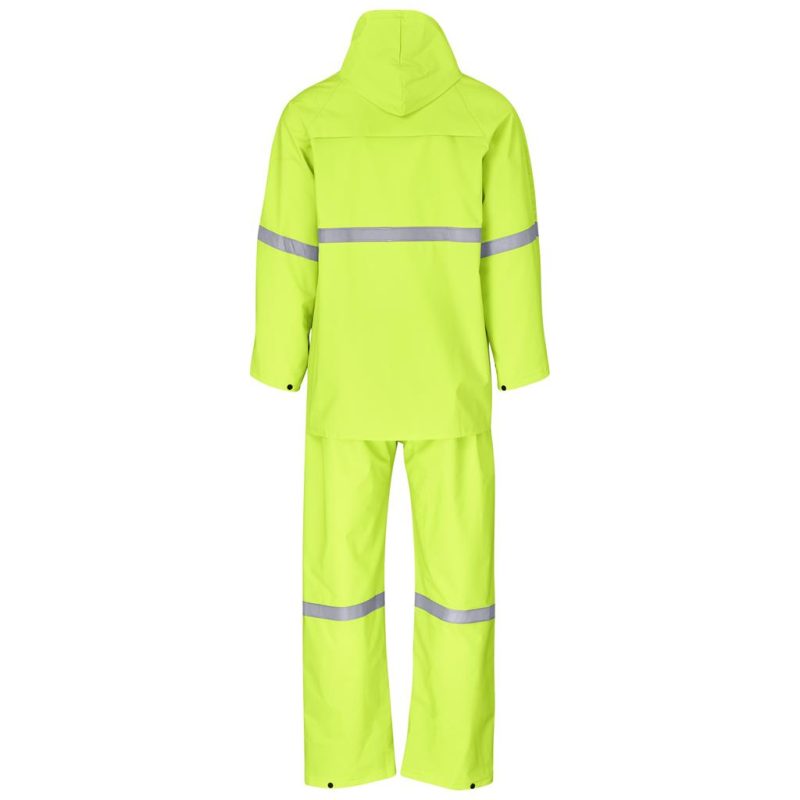 Light Duty Tornado  Hi-Viz Reflective  Rubberised Rainsuit - Yellow additionalClearanceImage