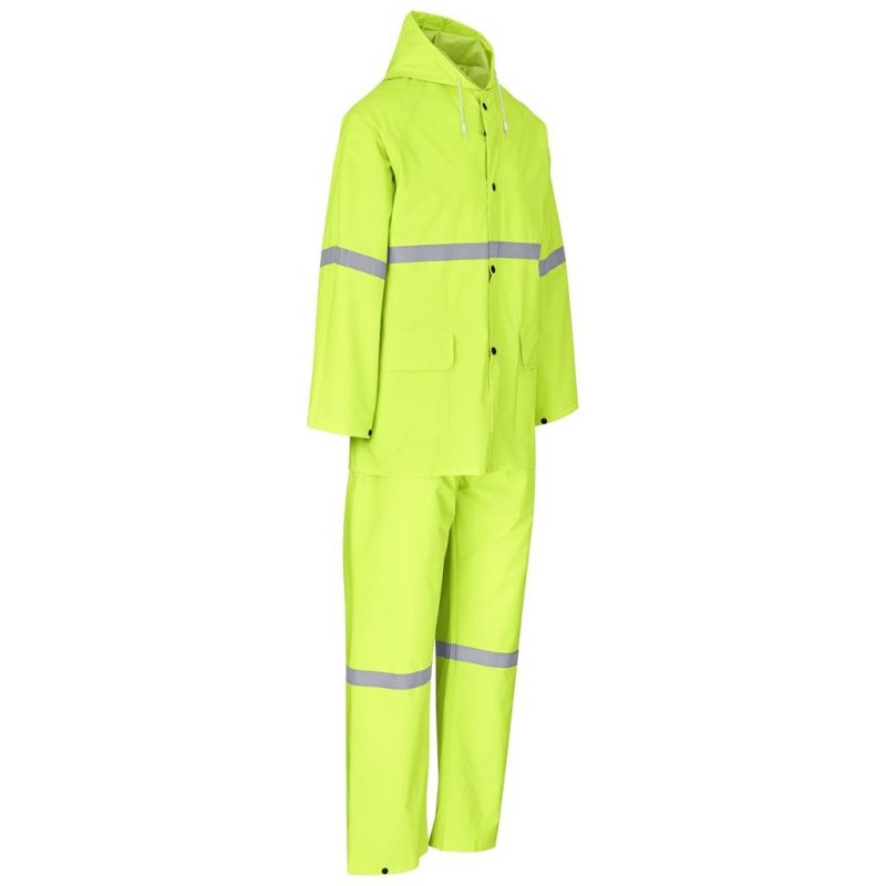 Light Duty Tornado  Hi-Viz Reflective  Rubberised Rainsuit - Yellow additionalClearanceImage