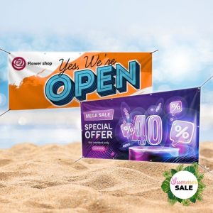 Custom banner printing 2m x 1m PVC Banners