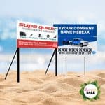 2 x Custom Printed Chromadek Signs 1.2m x 1.2m