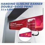 Hanging Slimline Banner 3100 x 800mm