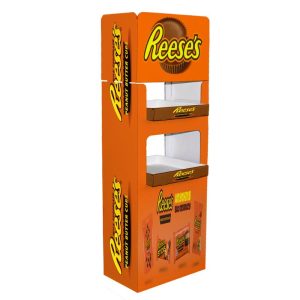 2 Shelf FSU, D_Sided Product Display Stand