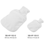 GC-HP-3-G_SIZE-COMPARISON-NO-LOGO Hoppla Toastie Small Hot Water Bottle and Cover