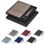 GF-SD-1430-B-NO-LOGO Milestone Notebook & Pen Set