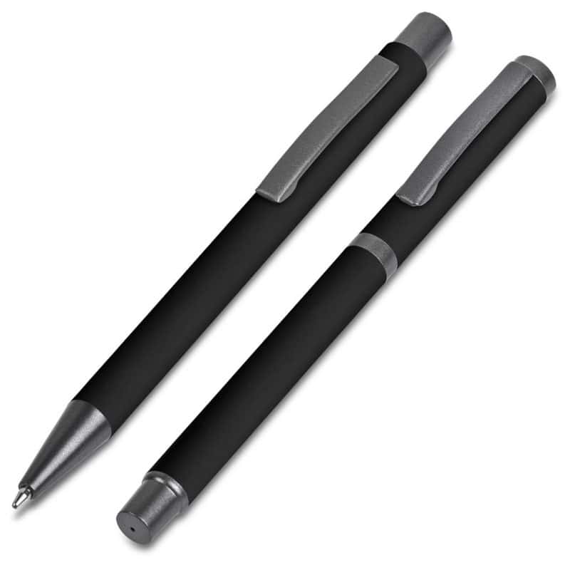 GP-AL-153-B-04-NO-LOGO Omega Ball Pen & Rollerball Set