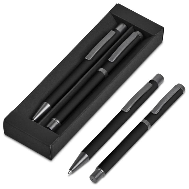 GP-AL-153-B-NO-LOGO Omega Ball Pen & Rollerball Set