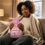 SB-HP-182-G_LIFESTYLE_AI Pre-Printed Sample Hoppla Kindle Large Hot Water Bottle Cover