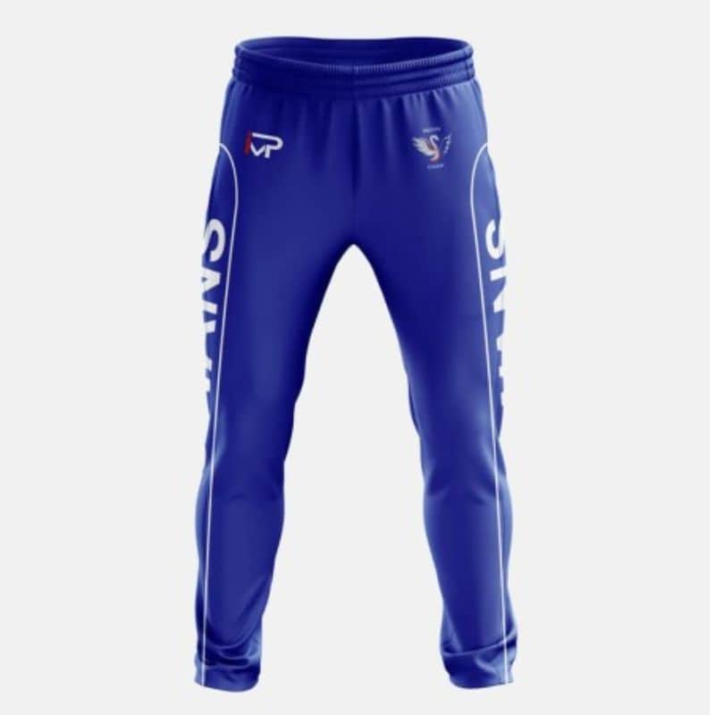 Custom Printed Cricket pants blue