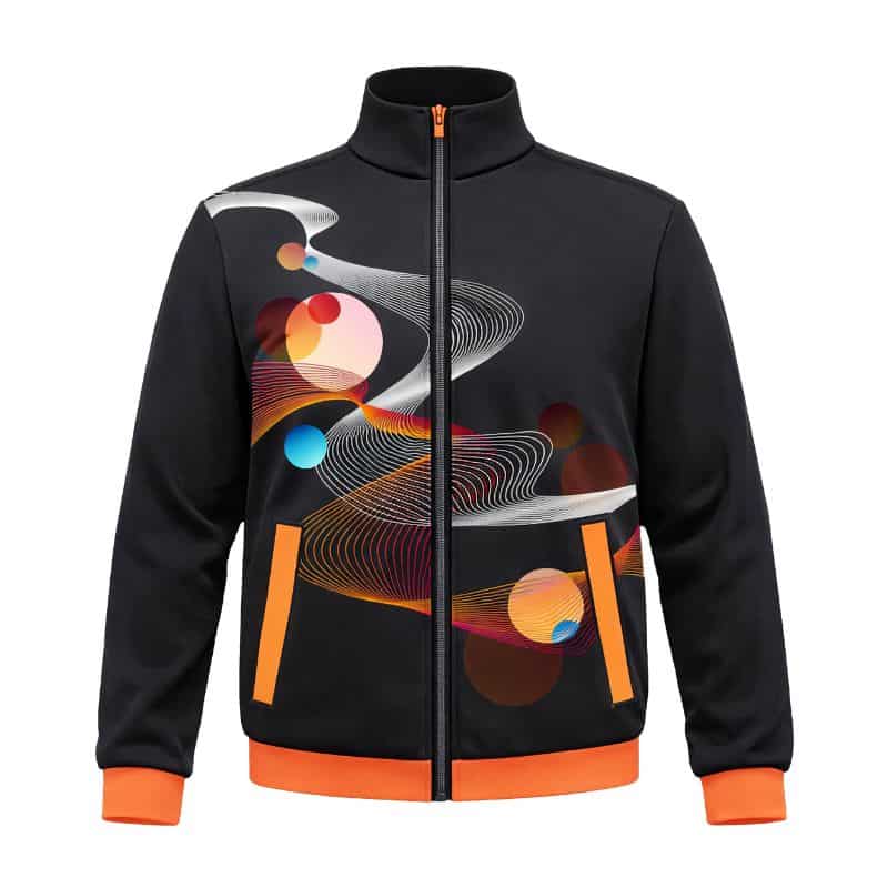 tracksuit with open hems and cuffs