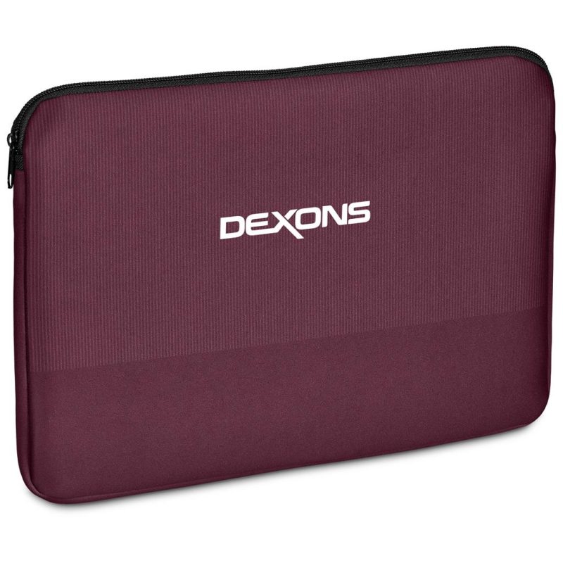 Maroon Serendipio Milestone Neoprene Notebook Sleeve - 13-14 Inch