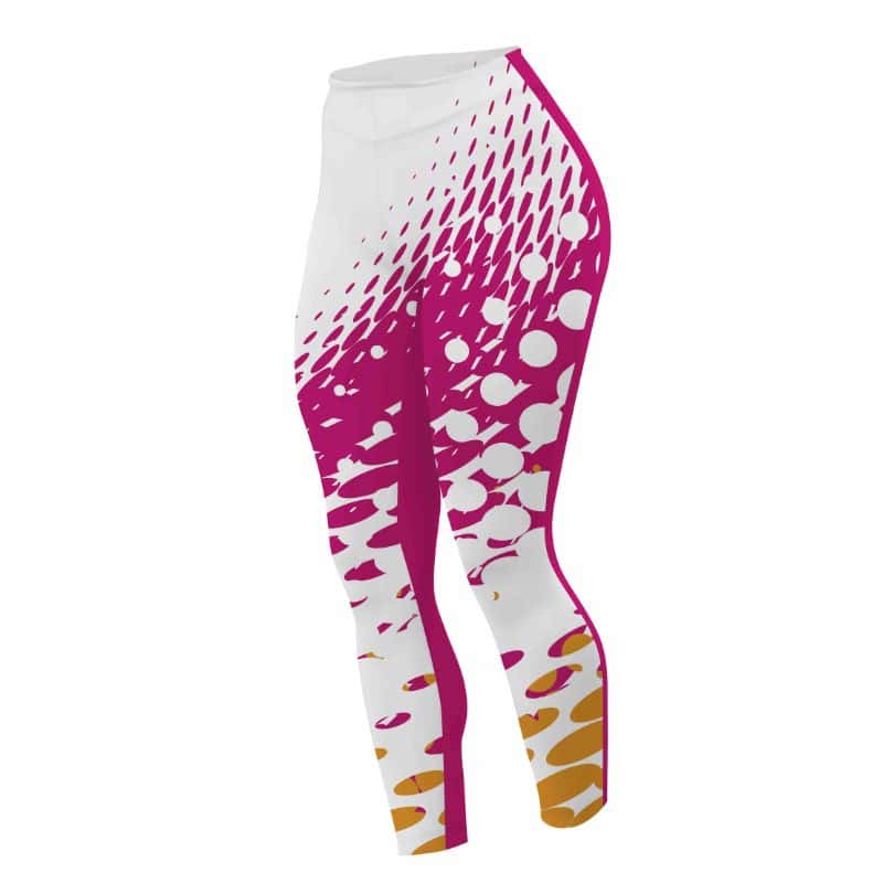 Custom Dye Sublimated Ladies 3_4 Running Tights