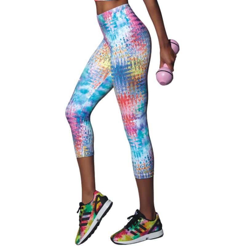 Custom Dye Sublimated Ladies 3_4 Running Tights