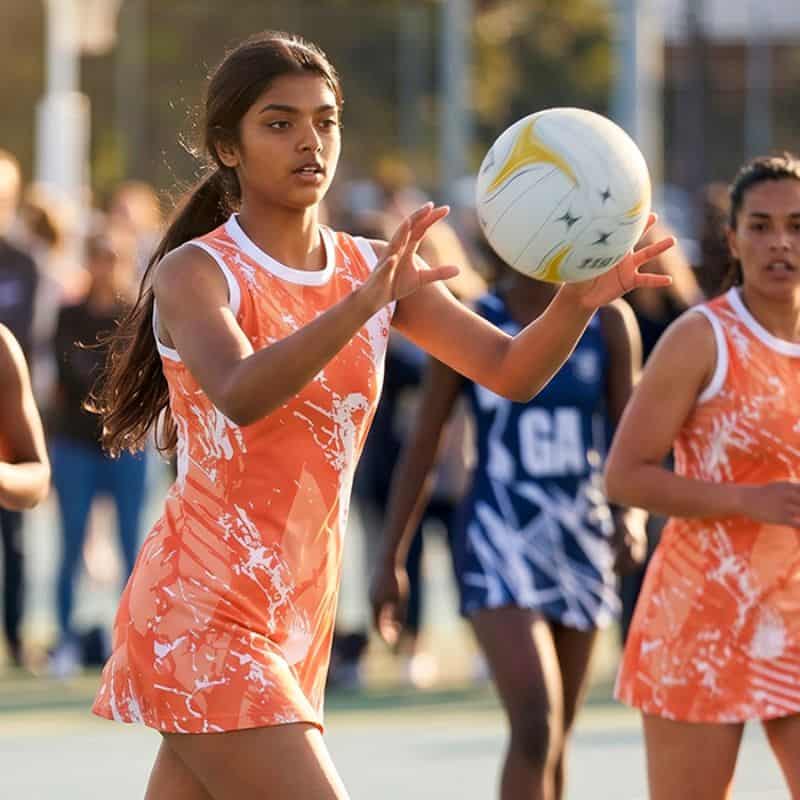 Custom kids dress for netball
