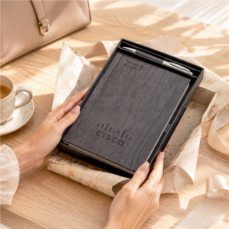 Altitude Oakridge A5 2027 Diary And Pen Set lifestyleImagesWithLogos