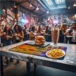 Hoppla Savour RPET Felt Placemat lifestyleImagesWithLogos