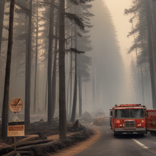 Illustration of California Wildfires: Evacuations and Destruction Amidst Ongoing Crisis