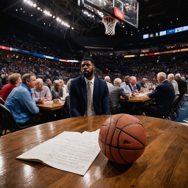 Illustrative image related to Cooper Flagg Reveals How He Kept His Cool on Draft Night After Agent Warned Him Not to React.