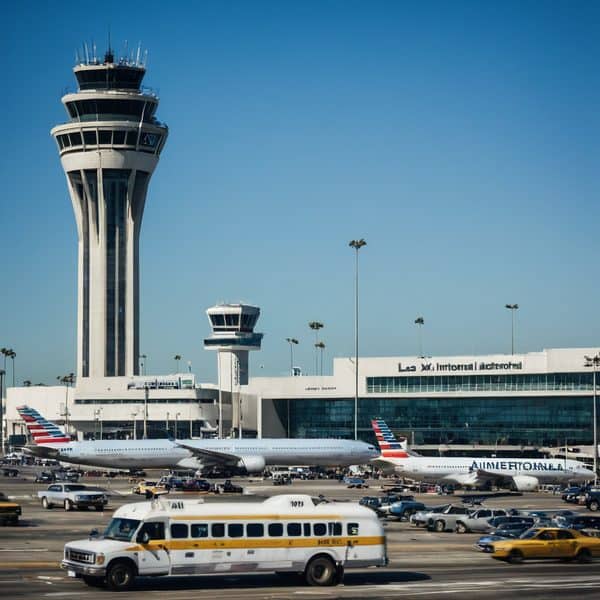 Illustrative image related to DHS Secretary Mullin Signals Potential Review of Airport Customs in Sanctuary Cities, Targeting LAX and JFK.