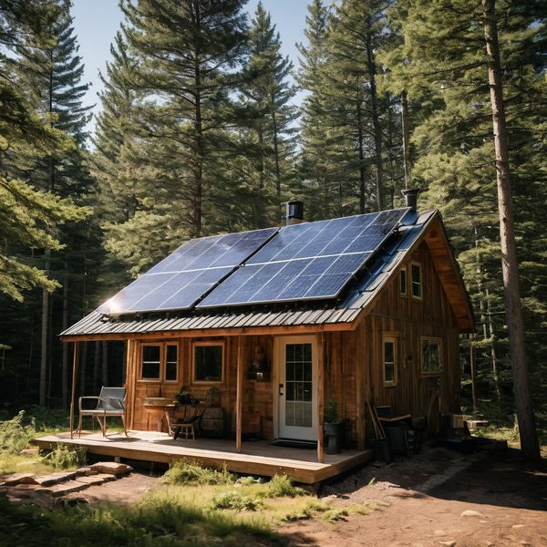 Illustrative image related to DIY Solar Array Powers 800-Sq-Ft Off-Grid Cabin for Five Months, Producing 400–800 kWh Per Month.