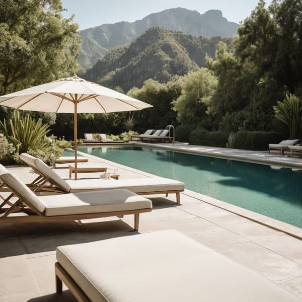 Illustrative image related to Kylie Jenner Serves Poolside Chic in Sheer Floral Top and Low-Rise White Pants.