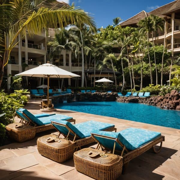 Illustrative image related to Mindy Kaling Turns On-Location Maui Shoot Into Family Getaway, Shares Makeup-Free Moments With Her Kids at Grand Wailea.