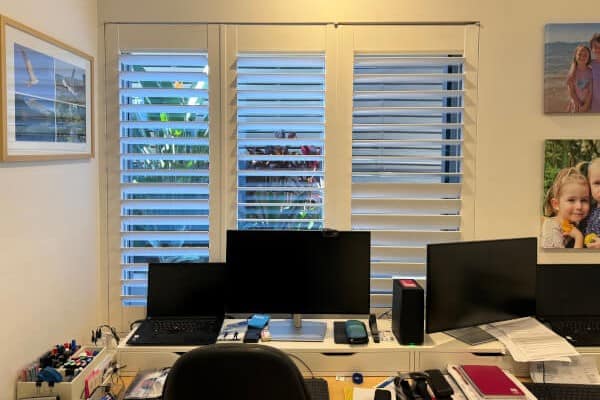 Office converted to guest bedroom before