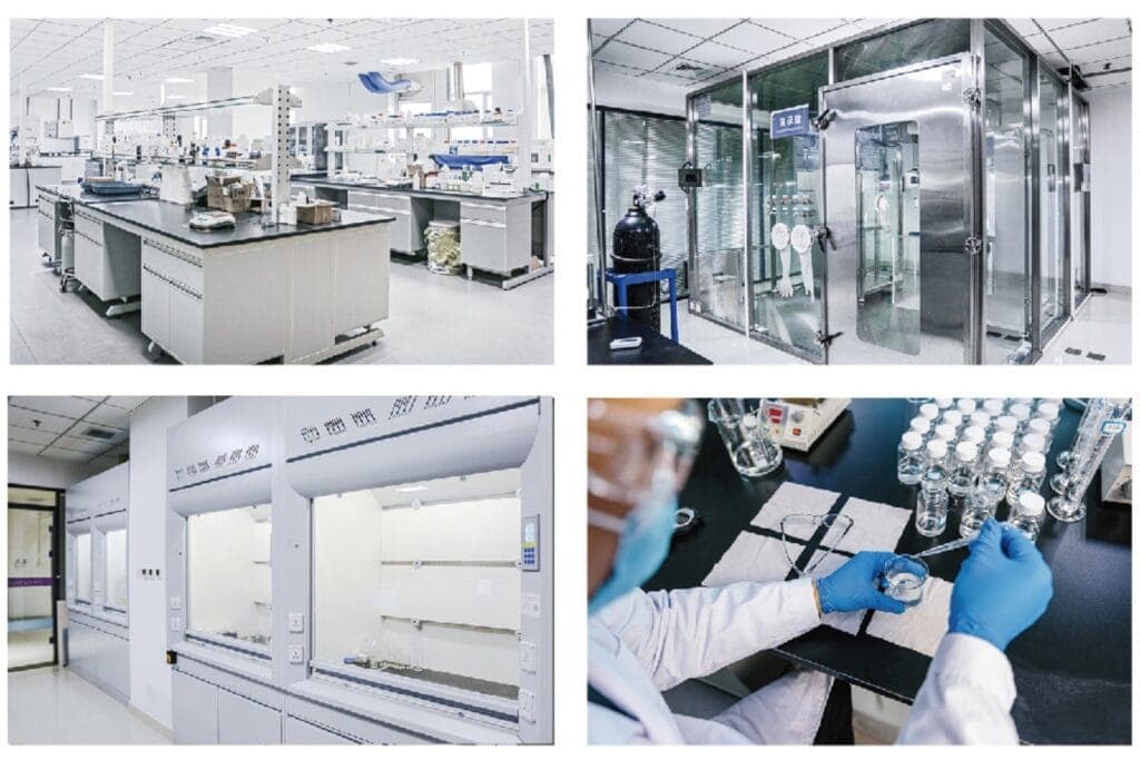 High-tech laboratory for eco-friendly cat litter manufacturing at QingkePet.