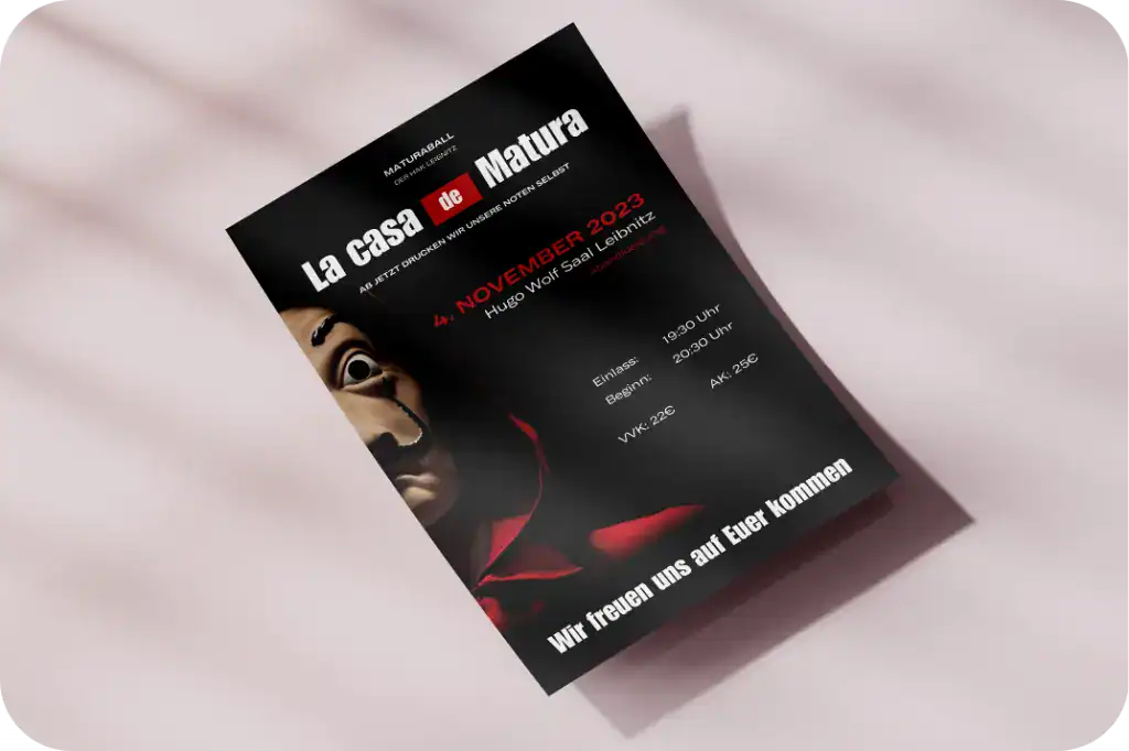 Flyer La casa de Matura