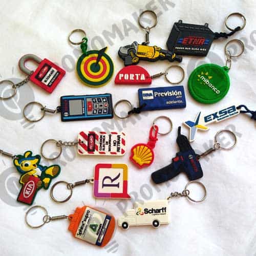 llaveros microinyectados