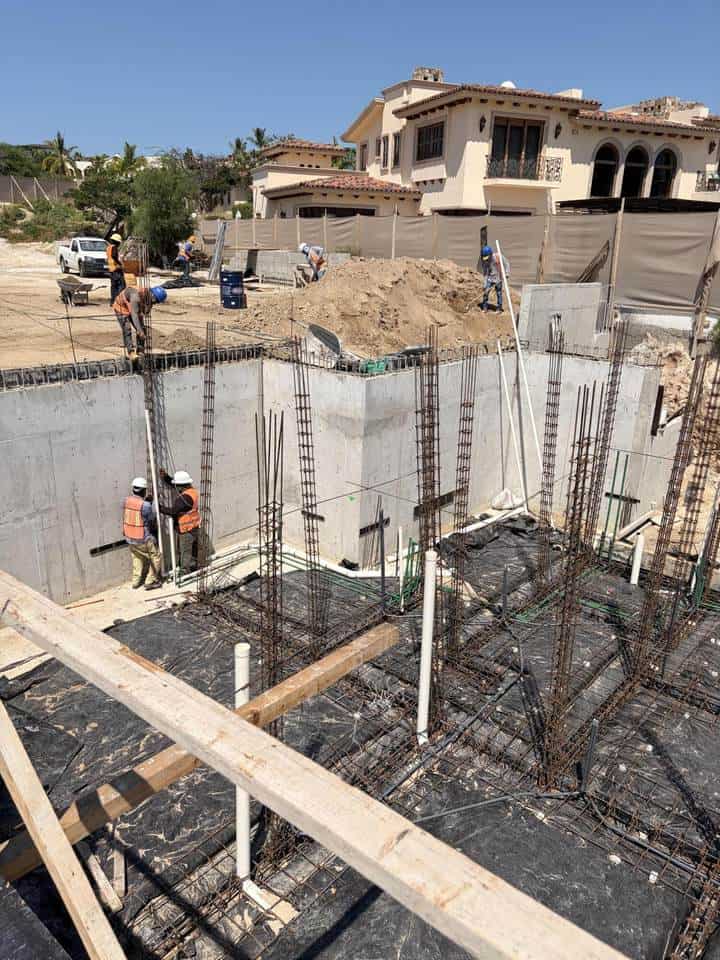 Puerto Los Cabos Villa Under Construction With A View Of The Surrounding Area And Development Progress.
